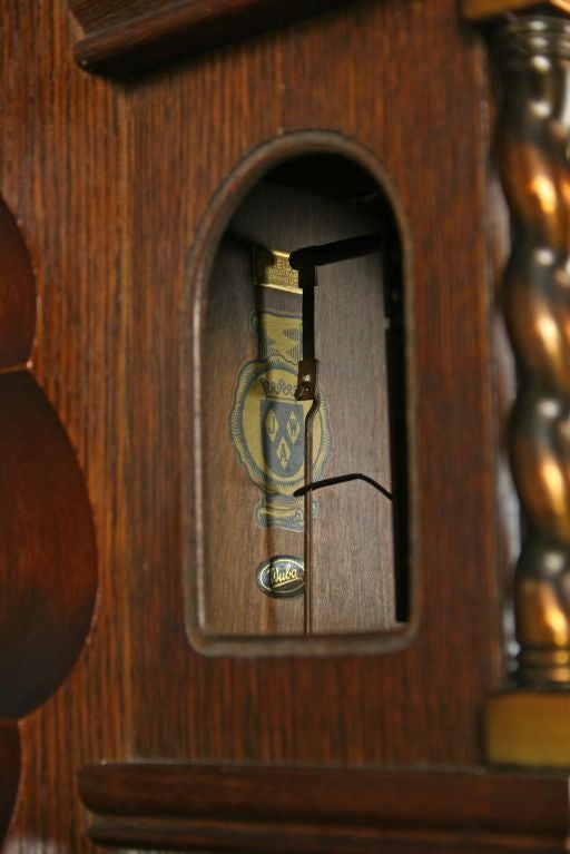 Dutch Vintage Zaandam Zaanse Atlas Pendulum Wall Clock Wuba For Sale