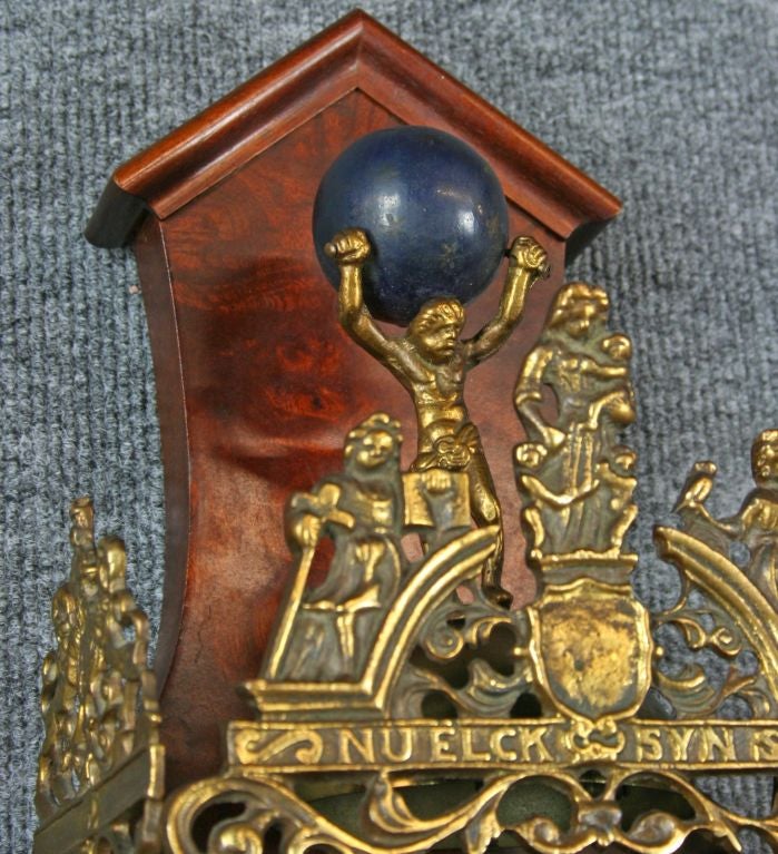 Vintage Dutch Zaandam Zaanse Atlas Pendulum Wall Clock For Sale at