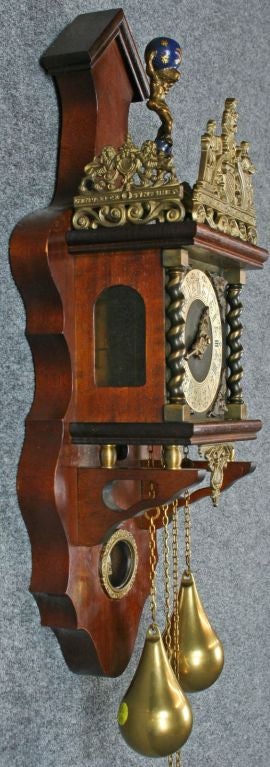 Vintage Dutch Zaandam Zaanse Atlas Pendulum Wall Clock For Sale 1