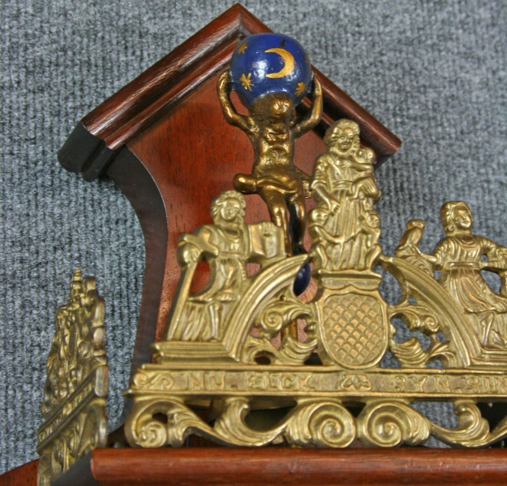 Vintage Dutch Zaandam Zaanse Atlas Pendulum Wall Clock For Sale at 1stDibs