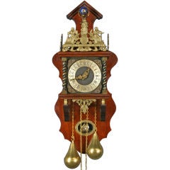 Vintage Dutch Zaandam Zaanse Atlas Pendulum Wall Clock