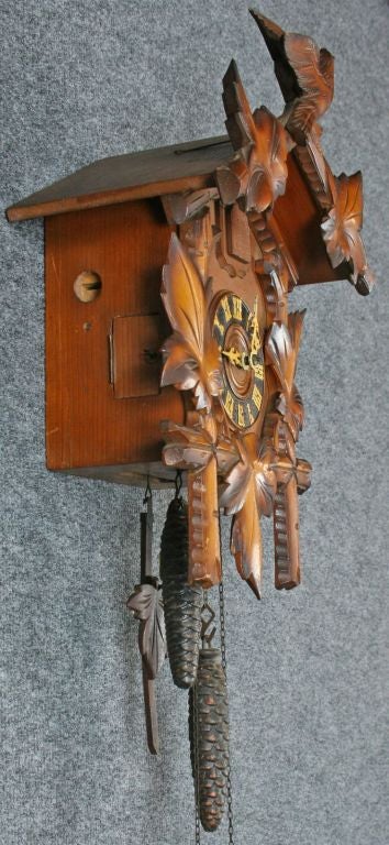 Vintage German Black Forest Cuckoo KooKoo Wall Clock For Sale 2