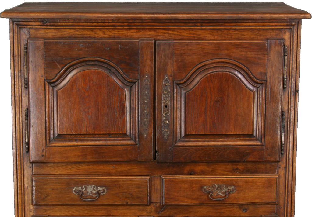 19th Century Antique French Country Oak Cabinet Cupboard Armoire For Sale