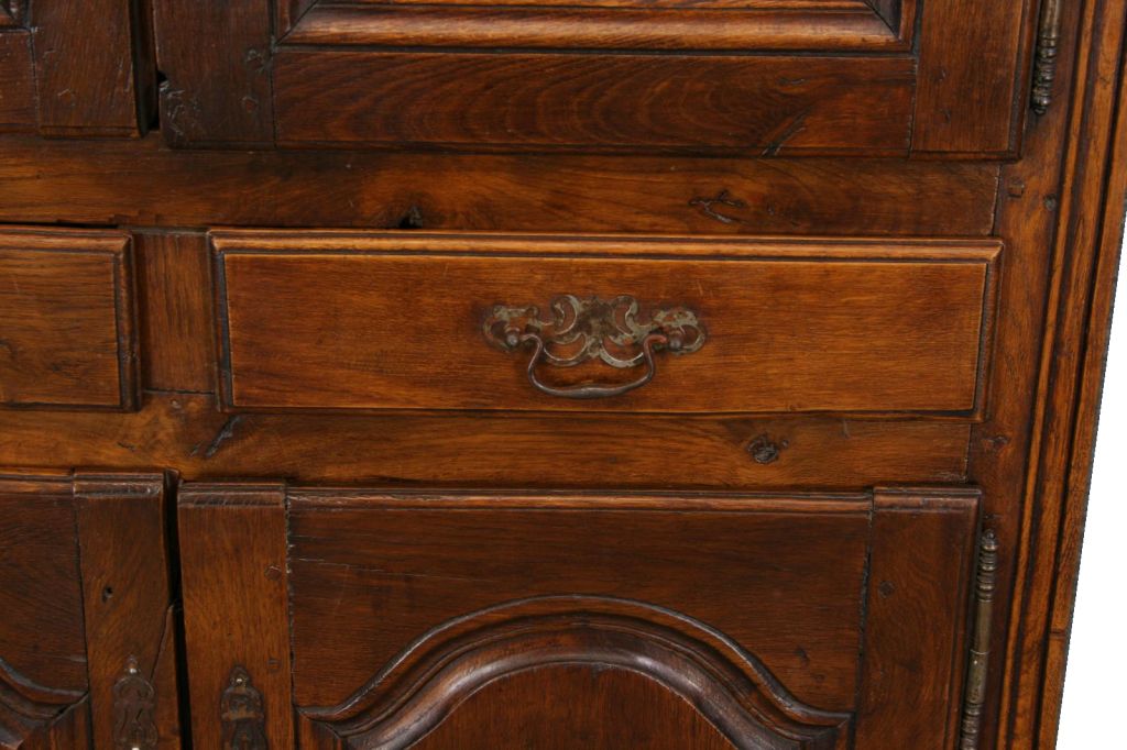 Antique French Country Oak Cabinet Cupboard Armoire For Sale 5
