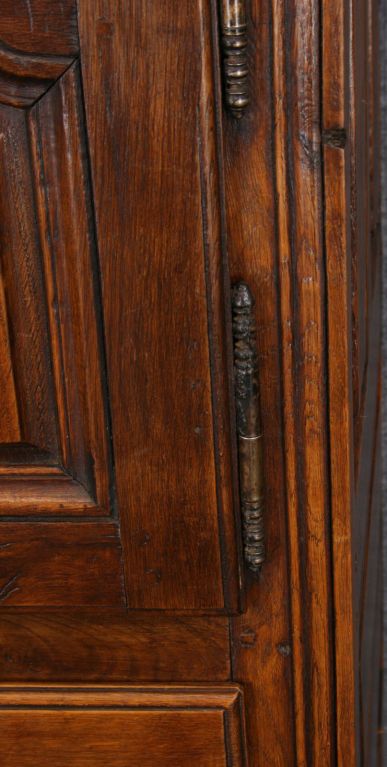 Antique French Country Oak Cabinet Cupboard Armoire For Sale 7