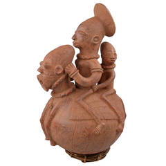 Decorative Vintage African Figural Water Jug 11