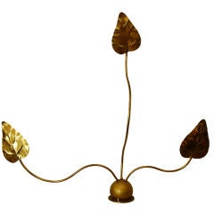 Sculptural Hammered Brass Floor Lamp by Tommaso Barbi 8