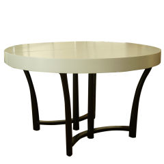Simple Round Dining Table by T.H. Robsjohn- Gibbings