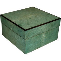Vintage Wood and Shagreen Box