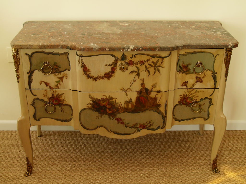 french commode marble top