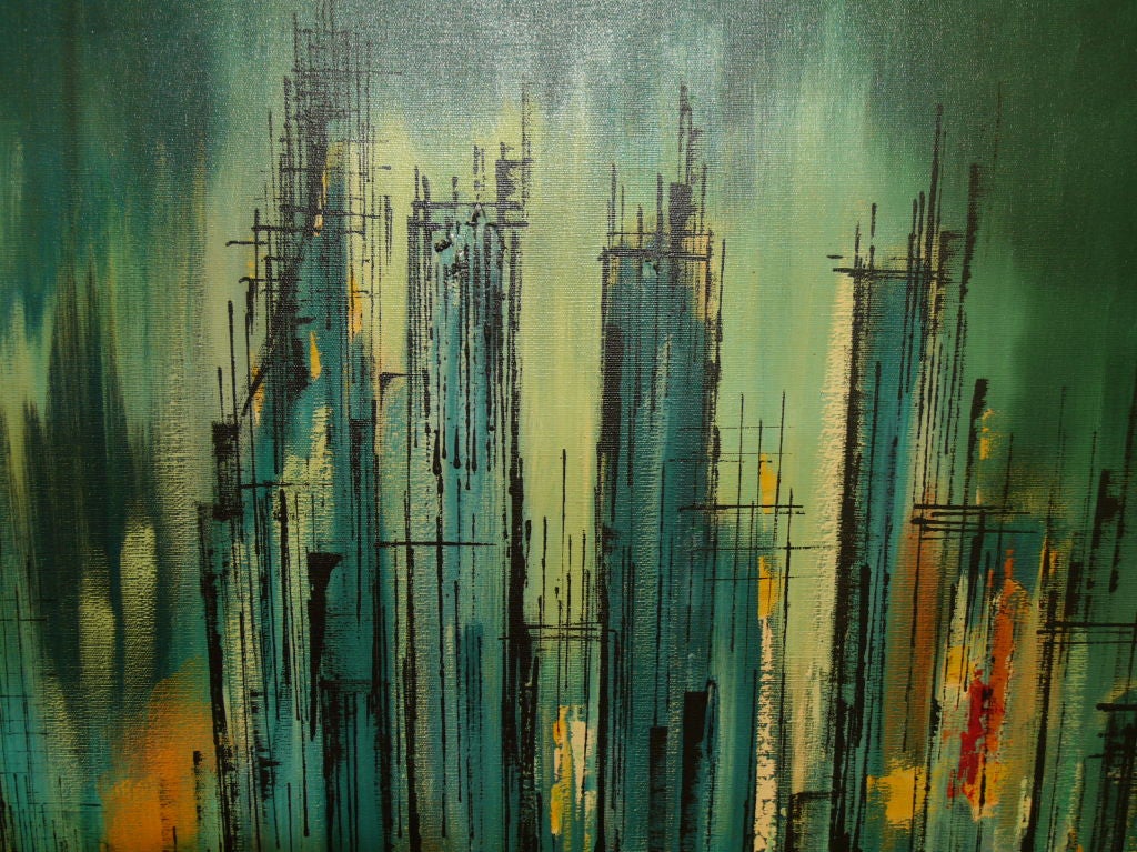 Exquisite New York Cityscape Painting by Andre 1