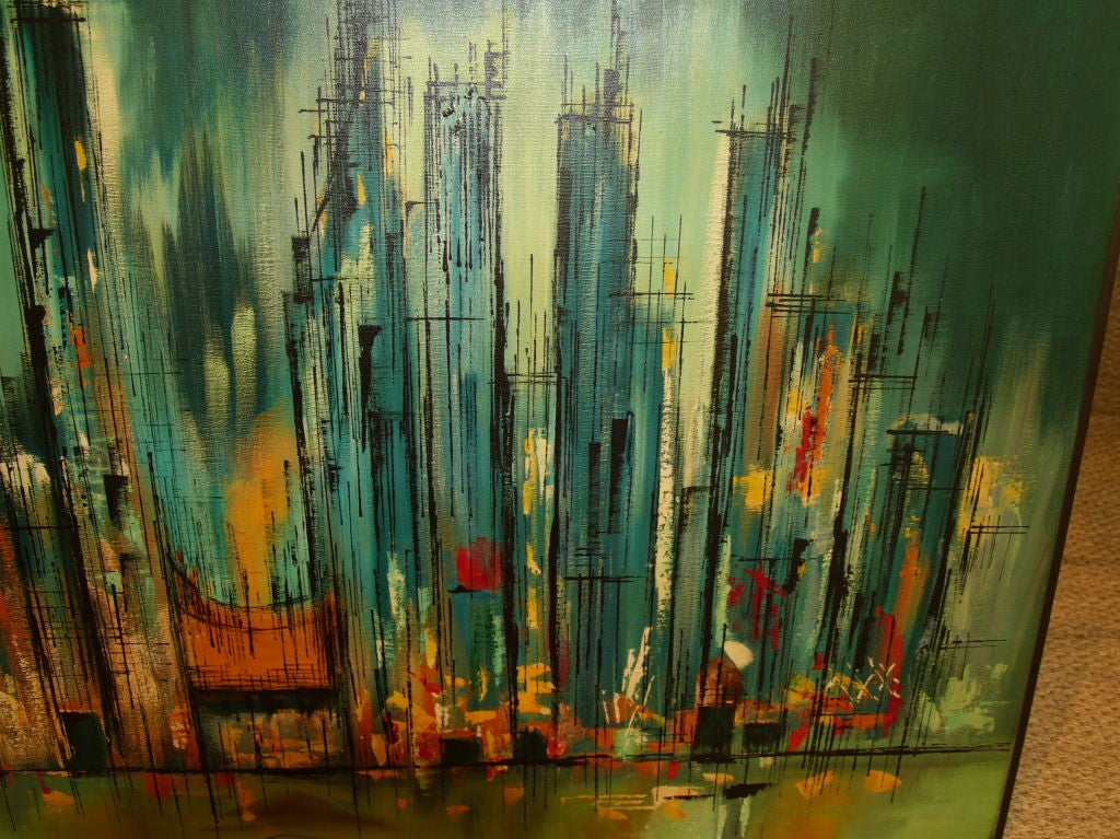 Exquisite New York Cityscape Painting by Andre 3