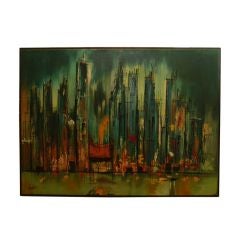 Exquisite New York Cityscape Painting by Andre
