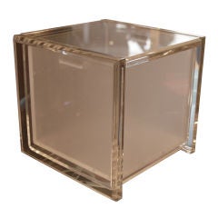 Vintage Petit Clear & Frosted Lucite Ice Box