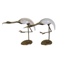 Brass and Glass Birds designed Luca Bojola