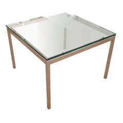 Simple Lined Knoll Side Table