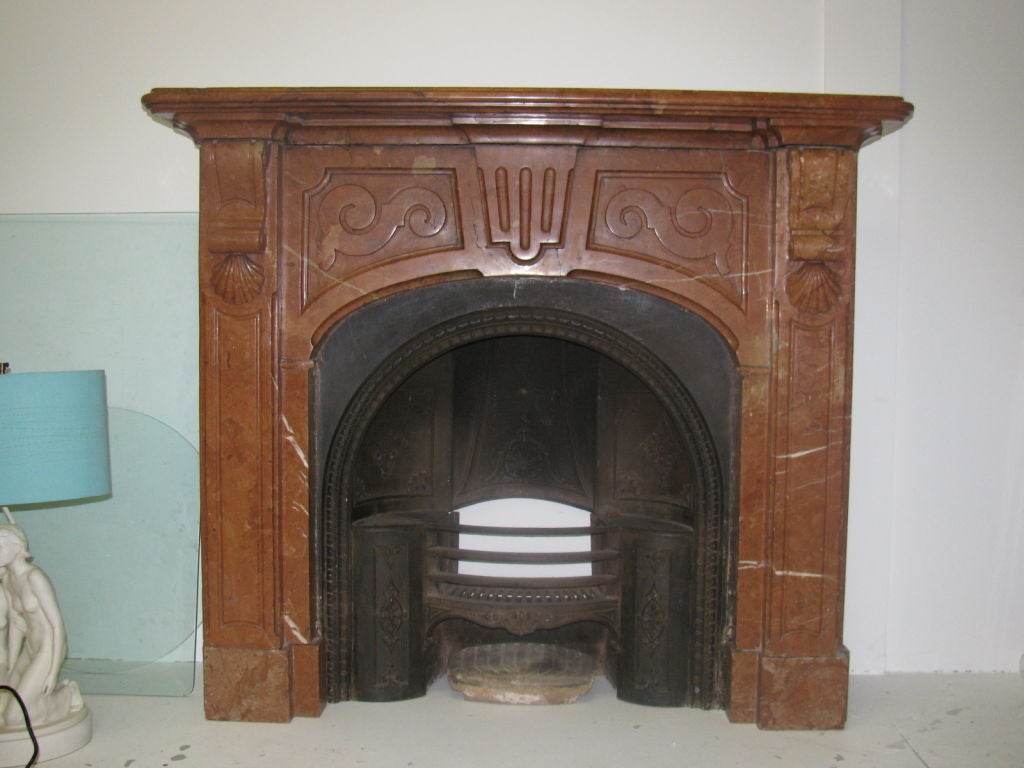 Exquisite early 19th century fireplace mantel.