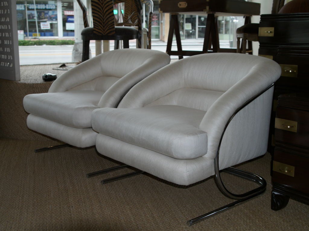 Pair of Retro 70's Club Chairs