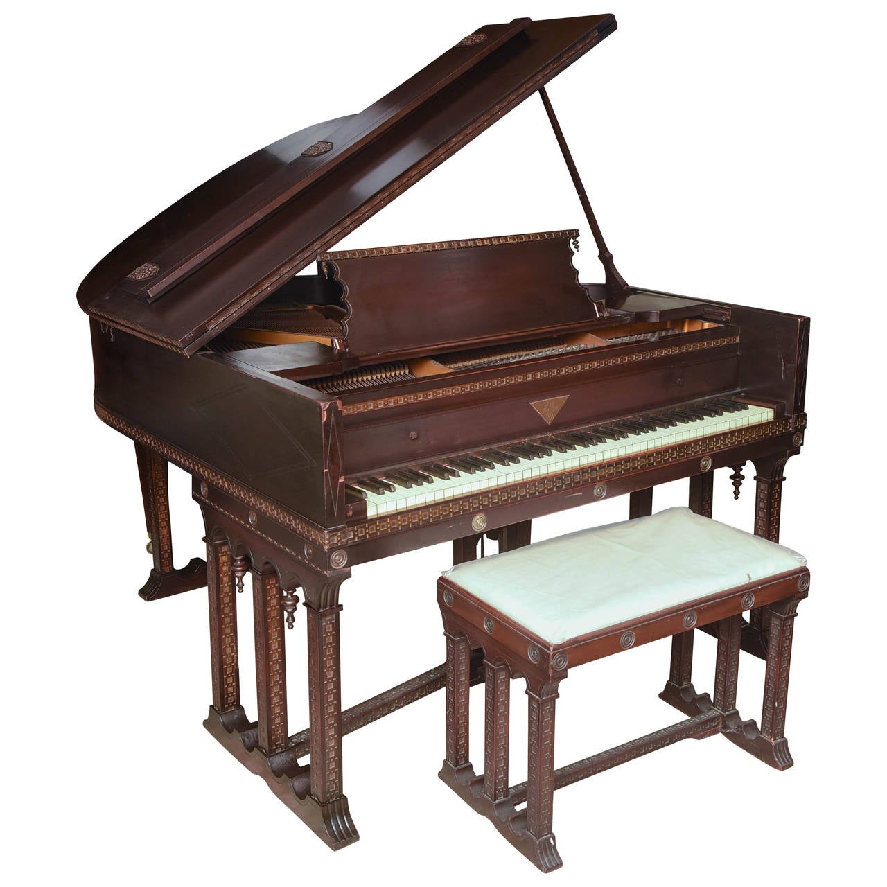 J and C Fischer Grand Piano For Sale at 1stDibs | j & c fischer baby grand  piano, j & c fischer piano serial numbers, fischer baby grand piano value