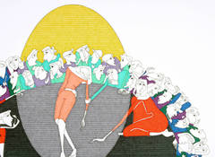 Surrealism Women Painting by Elena Lasala