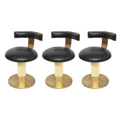 Retro Set of Three Vanity Chairs by Design for Leisure