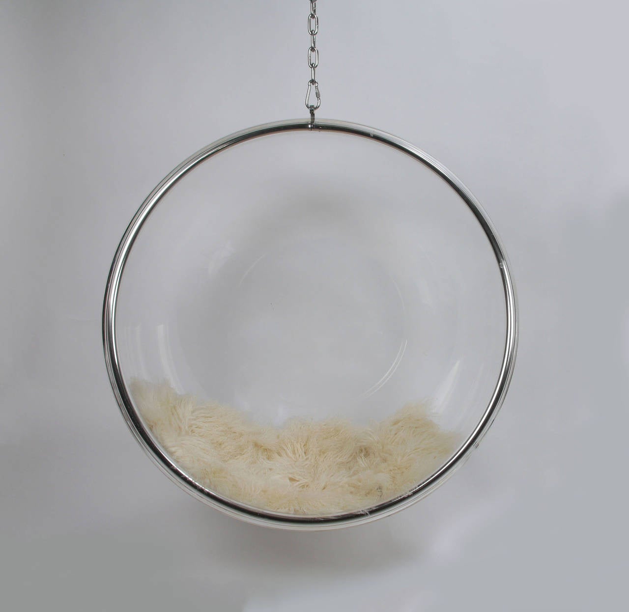Eero Aarnio by Adelta Hanging Lucite Bubble Chair For Sale at 1stdibs