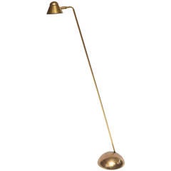 Vintage Small Brass Floor Lamp