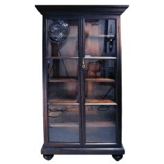 British Colonial Small Bookcase with Bun Feet