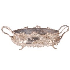 Silver Plated Oval Tray with Handles