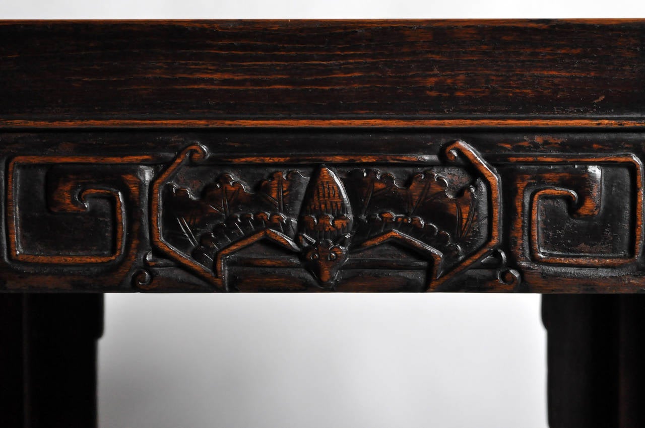 19th Century Tea Stand with Carving 1