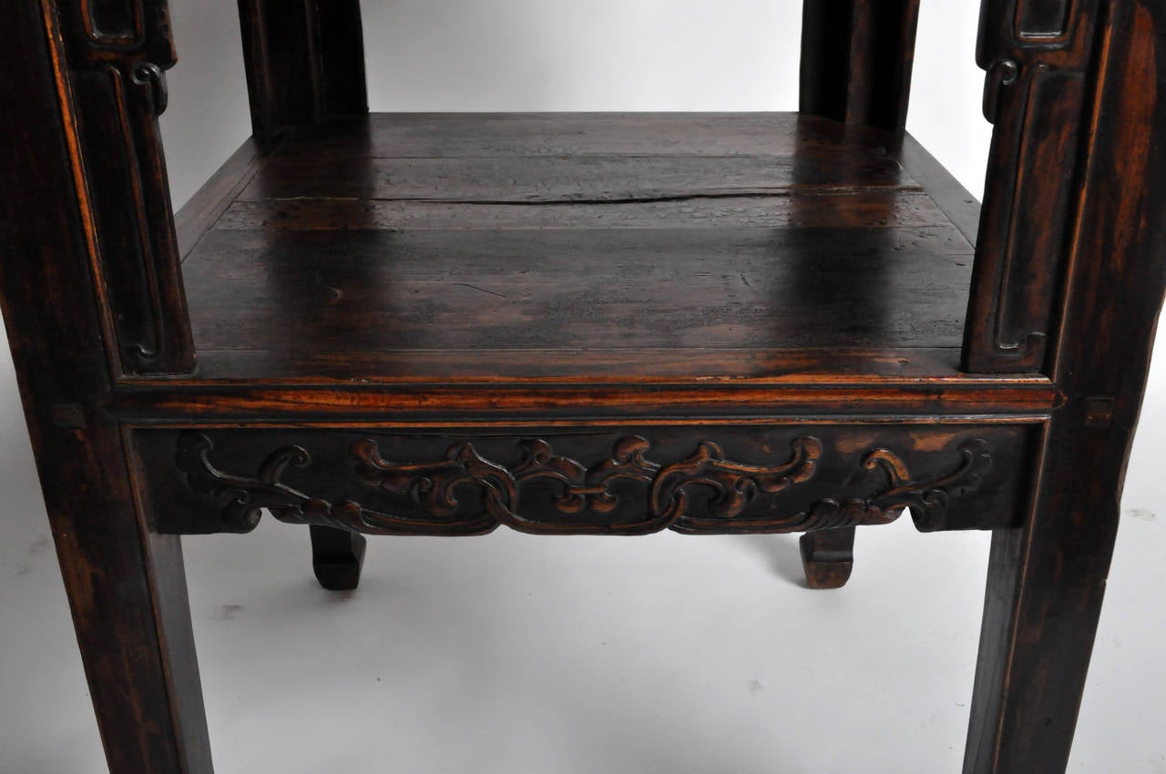 19th Century Tea Stand with Carving 4