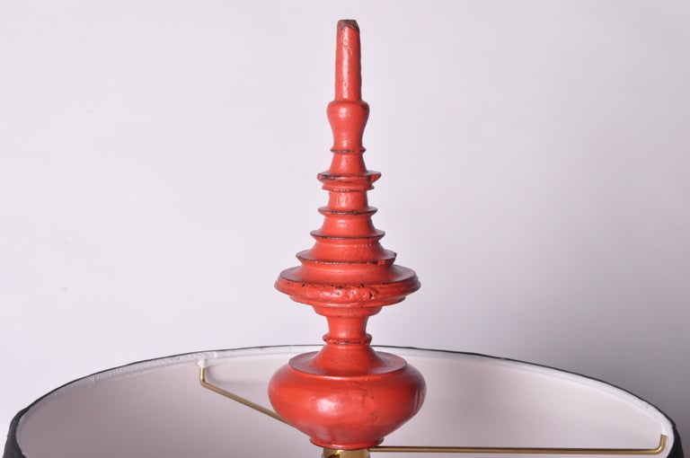 Red Urn Lamps 1