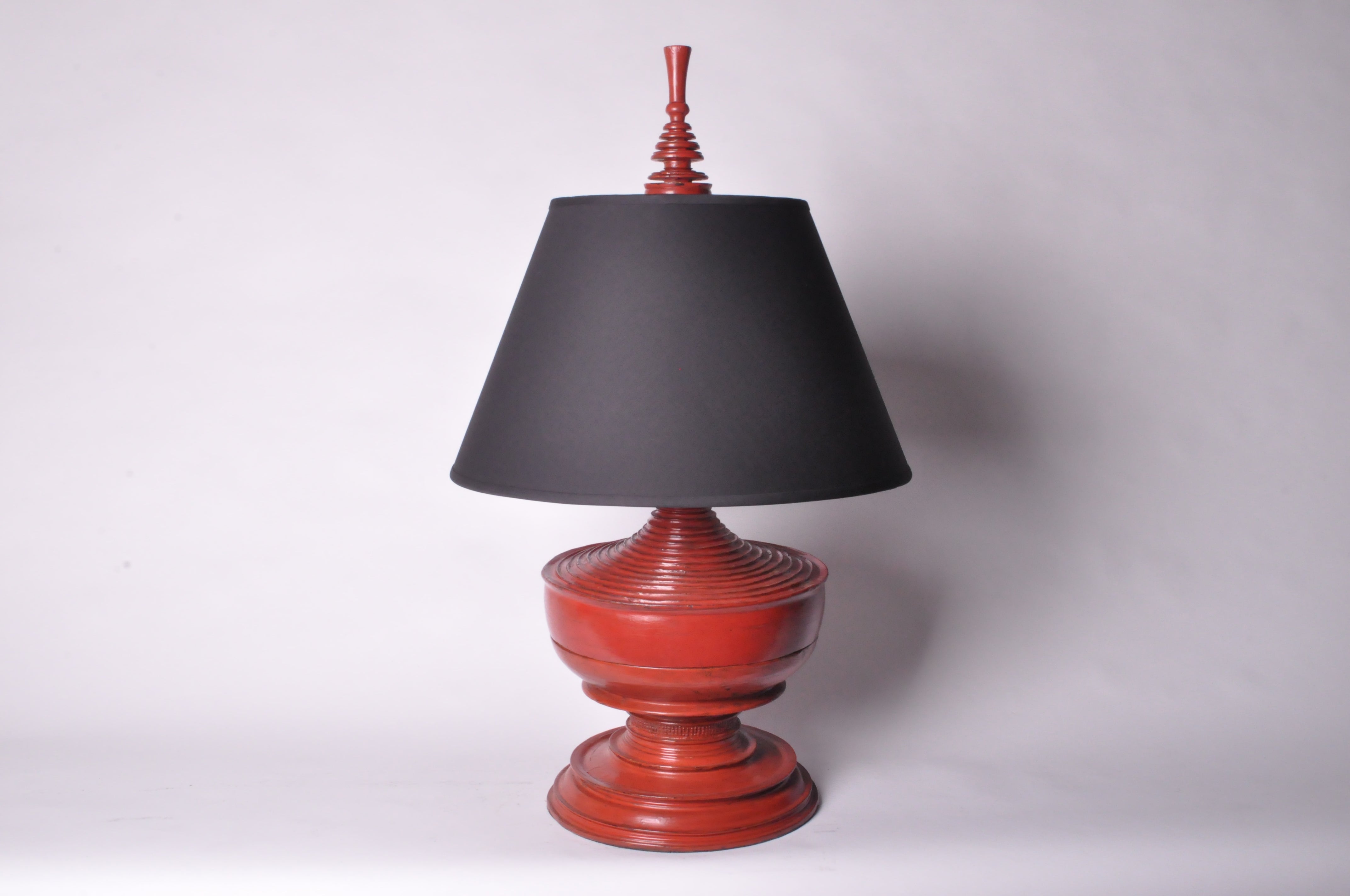 Red Urn Lamps