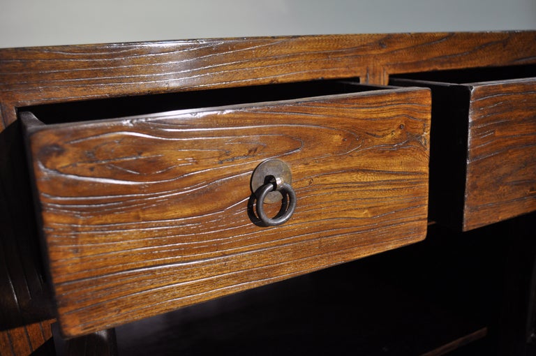 Elm Chinese Bed Side Chests
