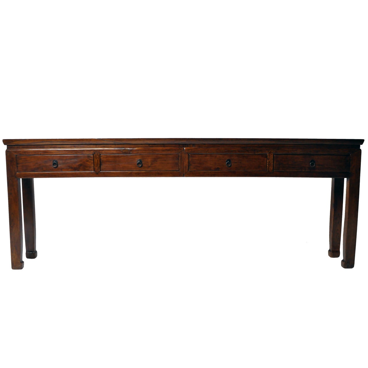 19th Century Console Table with 4 Drawers