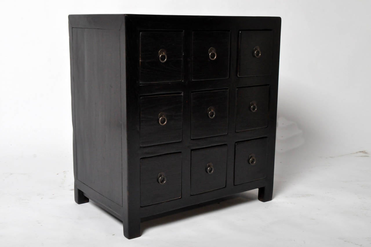 apothecary cabinet black