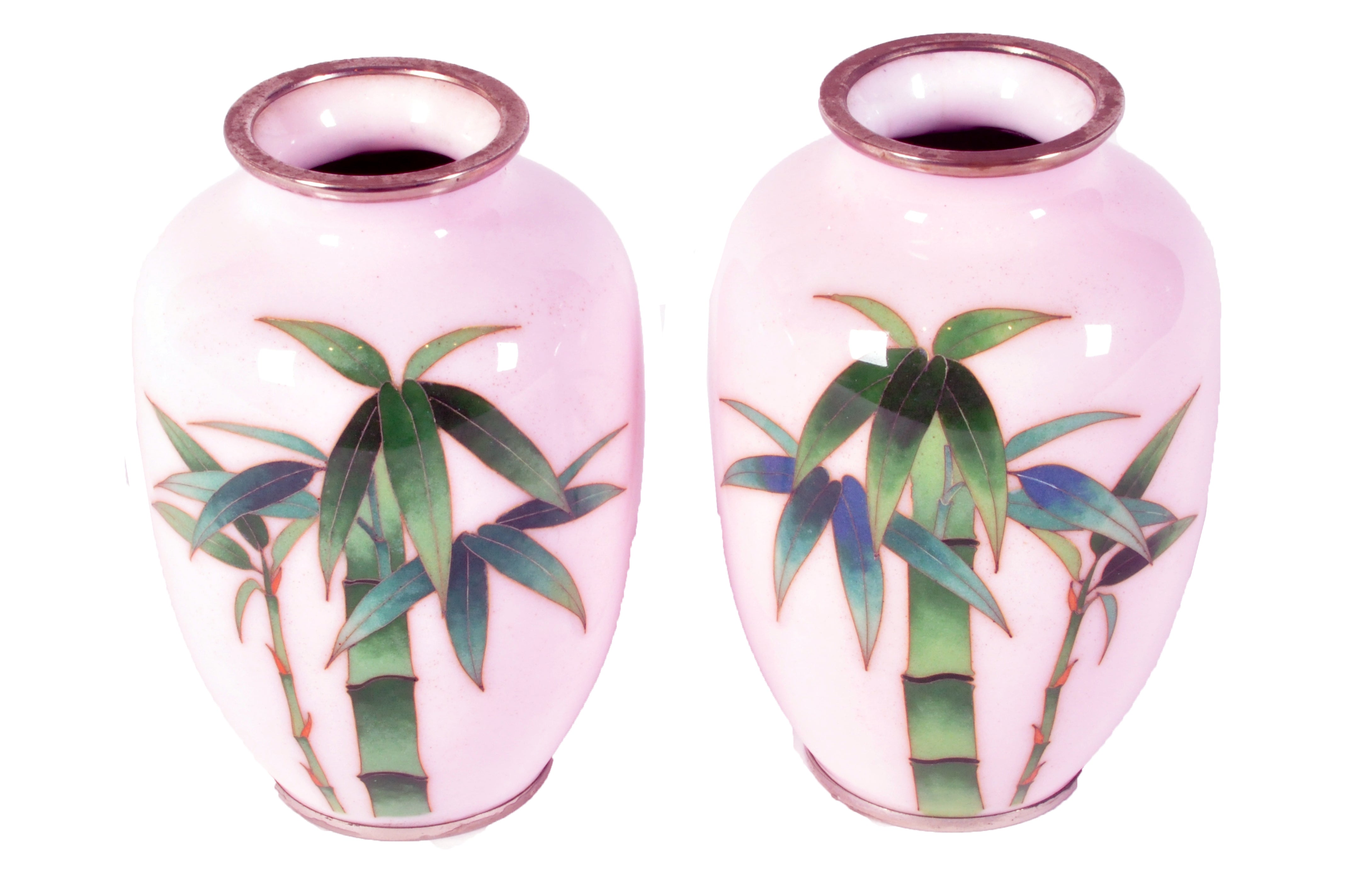 Pair of Japanese Cloisonné Vases