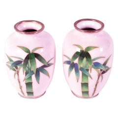 Pair of Japanese Cloisonné Vases
