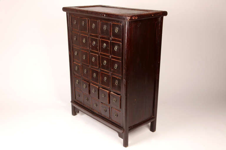 19th Century Chinese Medicine Cabinet In Excellent Condition In Chicago, IL