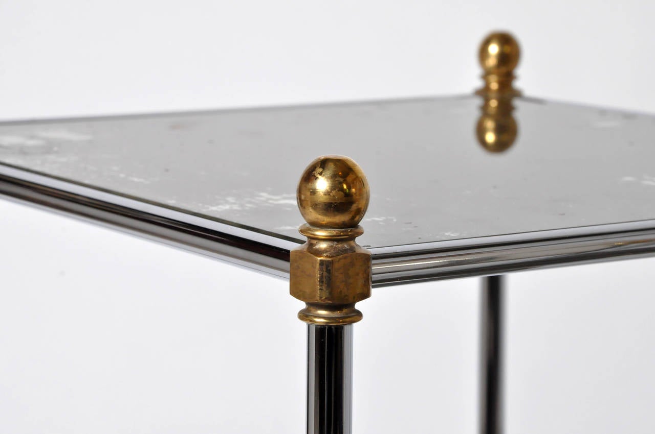 Chrome Pair of Vintage Side Tables