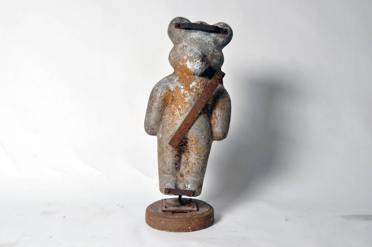 This monumental cast iron doll mold dates to the 1940s and came from a French toy factory. This mold was used to make plastic teddy bear dolls. Several additional (smaller) doll molds are also available.