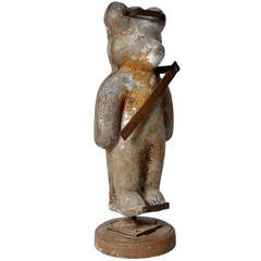 Vintage Industrial French Standing Bear Mold