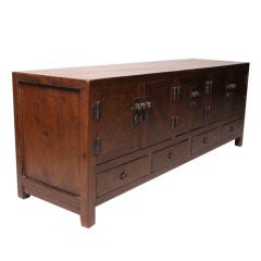 Chinese Kwang Chest with Wood Panels