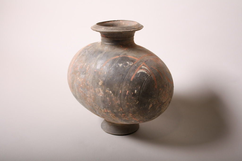 Patinated Han Dynasty Cocoon Jar