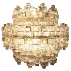 A Glass Chandelier by Carl Fagerhult for Orrefors