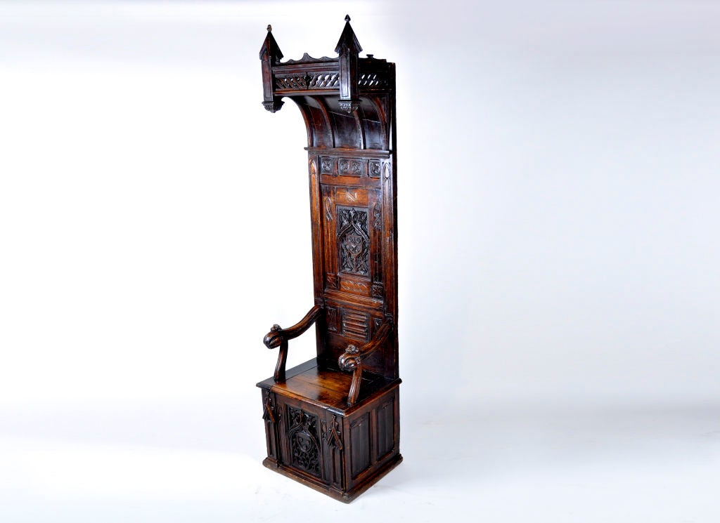 Neo-Gothic Throne Chair