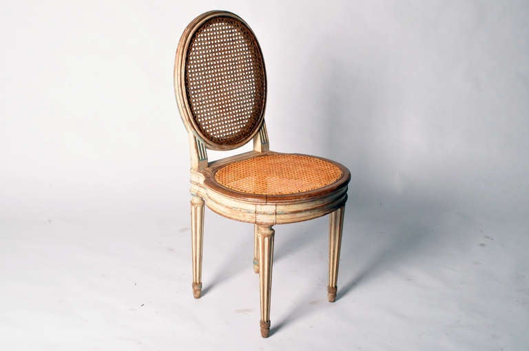 20th Century Round Back Chairs with Original Paint
