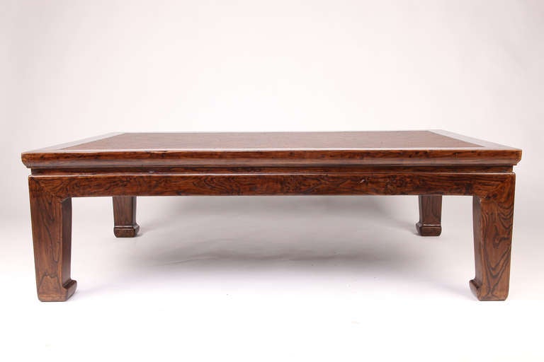 Chinese 19th Century Coffee Table with Cane Top