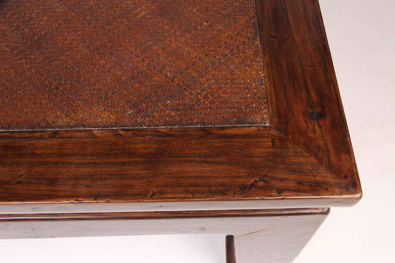 19th Century Coffee Table with Cane Top In Excellent Condition In Chicago, IL