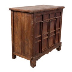Antique Temple Chest with Carved Legs